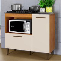 Balcão 2 Portas para Cooktop 5 Bocas Zurique Kaiki Móveis