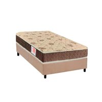 Conjunto Box Solteiro: Colchão Espuma Orthoflex D33 Comfortpedic + Base CRC Suede Clean (88x188)