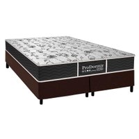 Conjunto Box Queen: Colchão Molas Probel Prolastic Sleep + Base CRC Suede Brown (158x198)