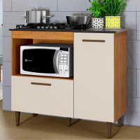 Balcão 2 Portas para Cooktop 4 Bocas Zurique Kaiki Móveis
