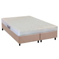 Conjunto Box Queen: Colchão Anatômico Herval AG65 Frontier + Base CRC Suede Clean (158x198)