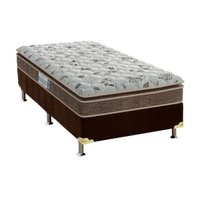 Conjunto Box Solteiro: Colchão Espuma Probel D45 ProDormir Advanced + Base CRC Suede Brown (88x188)