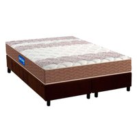 Conjunto Box Queen: Colchão Espuma Probel D33 Guarda Costas + Base CRC Suede Brown (158x198)