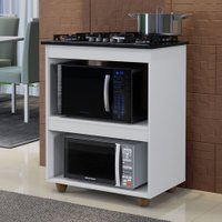 Balc&atilde;o para Cooktop 4 Bocas Turim Kaiki M&oacute;veis