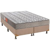 Cama Box Queen: Colchão Espuma Paropas D45 Pasquale Clean + Base CRC Suede Clean(158x198)