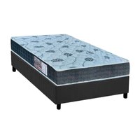 Cama Box Solteiro: Colchão Ortopédico Orthoflex D45/EP Anatômico Cecina + Base CRC Suede Gray(88x188)