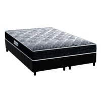 Conjunto Box Queen: Colchão Anatômico Probel D33 Advanced Tech1500 + Base CRC Suede Black (158x198)