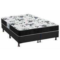Conjunto Box Queen: Colchão Anatômico Probel D28 Advanced Tech1000 + Base CRC Suede Gray (158x198)