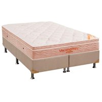 Conjunto Box Queen: Colchão Espuma Ortobom Apollo Viscomemory Bamboo + Cama Box Courano Clean (158x198)