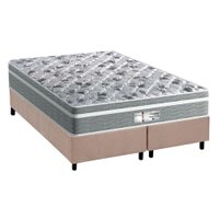 Cama Box Queen: Colchão Molas Probel Ensacadas ProDormir Evolution + Base CRC Suede Clean(158x198)