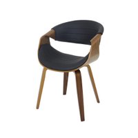 Cadeira Nicole com Assento Ergonômico em PU e Estrutura em Madeira, Design Moderno e Confortável