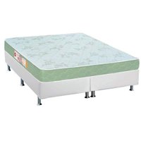 Conjunto Box King: Colchão Espuma Castor D33 Sleep Max + Base CRC Courano White (193x203)