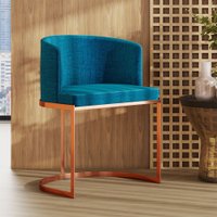 Poltrona M05 em Linho Estrutura de Ferro Mais Decor