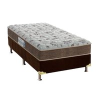 Cama Box Solteiro: Colchão Espuma Probel D45 Hiper Resistente Pró Dormir Sênior + Base CRC Suede Black(88x188)