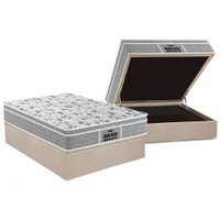 Cama Box Baú Casal: Colchão Ortopédico Probel D45 / EP Guarda Costas PróExtreme Plus + Base CRC Suede Clean(138x188)