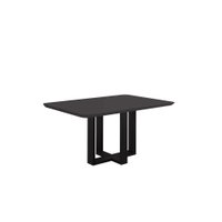 Mesa de Jantar Lisy Com Tampo de Vidro Móveis Mundial