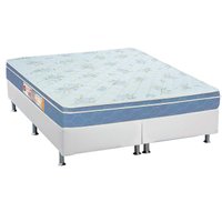 Conjunto Box King: Colchão Espuma Castor D45 Sleep Max + Base CRC Courano White (193x203)