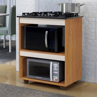 Balcão para Cooktop 4 Bocas Turim Kaiki Móveis