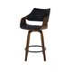 Kit 2 Banquetas Deise Giratória com Assento Confortável em Madeira Laminada e Design Moderno
