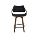 Kit 2 Banquetas Deise Giratória com Assento Confortável em Madeira Laminada e Design Moderno