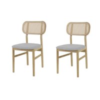 Kit 2 Cadeira de Jantar Madeira Amara Design Elegante e Confortável