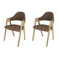 Conjunto 2 Cadeiras Valeri Madeira Executivas Para Escritório Sala de Estar Cozinh Conjunto 2 Cadeiras Valeri Madeira Executivas Para Escritório Sala de Estar Cozinh