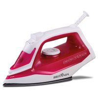 Ferro a Vapor Super Carbon Britânia Branco e Rosa BFV201R