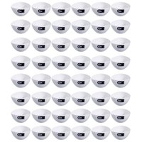 48 Cremeiras 250ml Brancas Cumbucas Tigelas Plásticas Coza Pote Petiscos