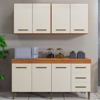 Cozinha Completa Com 7 Portas 3 Gavetas Atenas Kaiki Móveis