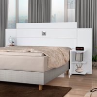 Cabeceira Extensível Acapulco 6 Prateleiras Branco - J&a Móveis