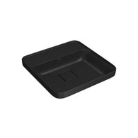 Cuba De Sobrepor Deca Slim 40X40 L.21040.M.94 Quadrada Com Mesa Ébano Fosco