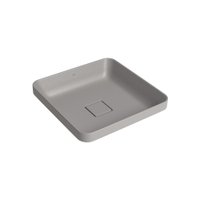 Cuba De Sobrepor Deca Slim 40X40 L.21040.85 Quadrada Soft Antracite