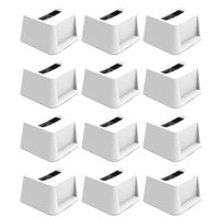Kit 12 Porta Guardanapos de Mesa Quadrado Branco Restaurante Lanchonete Bar Crippa