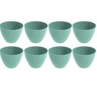 8 Tigelas Redonda Grande 6,2L Verde Menta Crippa Servir Salada Frutas Pratos Quentes