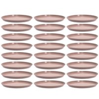 24 Bandejas Redondas Amêndoa 34cm Servir Bar Restaurante Bubble Crippa