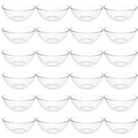24 Tigelas Transparentes para Servir 2,3L Crippa Restaurante Buffet Salada Sobremesa