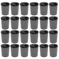 Kit 24 Farinheiras Porta Farofa Temperos com Tampa 400ml Crippa Fumê