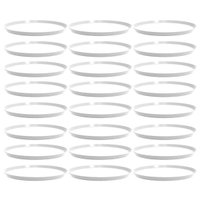 24 Bandejas Redondas para Servir 34cm Brancas Restaurante Bar Lanchonete Crippa