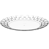 24 Pratos 26cm Plástico Transparente Bandejas para Servir Eventos Restaurantes Crippa