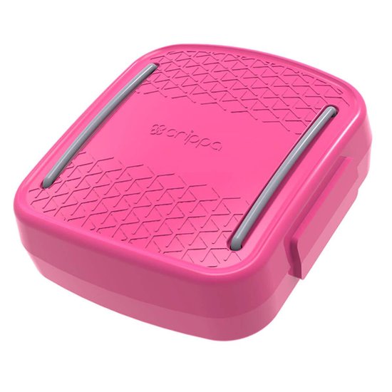 Porta Cotonetes Portátil Rosa P/ Viagem Acessórios com Elástico Interno Crippa