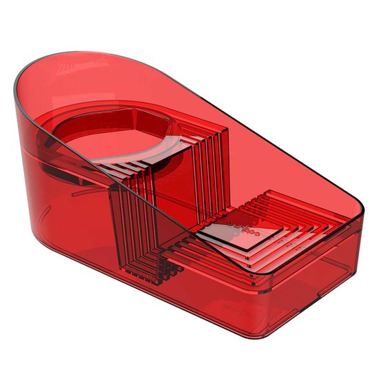Porta Detergente C/ Suporte para Sabão e Esponja Vermelho Smart S Crippa Pia Cozinha
