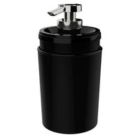 Porta Sabonete Líquido Stone Preto Crippa Dispenser  Para Banheiro Lavabo