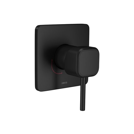 Acabamento Monocomando para Chuveiro Deca You 4993.BL105.CHU.MT Quadrado Black Matte