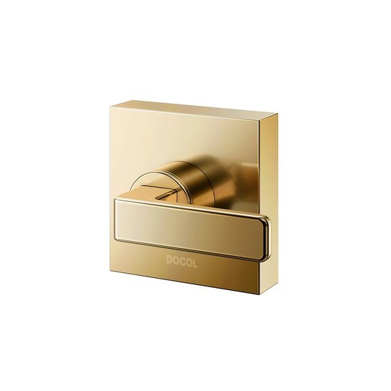 Acabamento Para Registro Docol Stillo 824143 Para Base Deca 1/2", 3/4" E 1" Ouro Polido