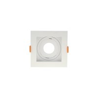 Spot de Embutir Recuado Nordecor Flea para 1 Lâmpada MR11 Quadrado BRANCO 6184