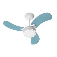 Ventilador Teto Venti-Delta New Led Colors 3 Pás Azul 220V