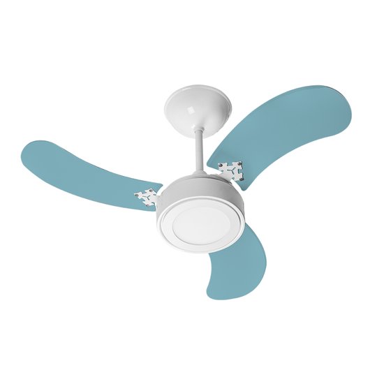 Ventilador Teto Venti-Delta New Led Colors 3 Pás Azul 220V