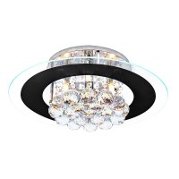 Plafon Startec Roma Redondo Preto G9 Bivolt