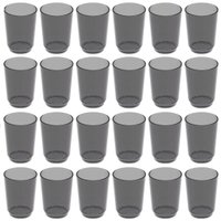 Conjunto 24 Copos Crippa 500ml Plástico Fumê Suco Água Bebidas Escolar 
