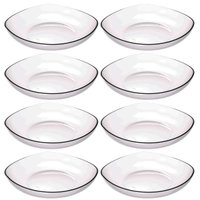 8 Cestas para Frutas Fruteira de Mesa Transparente 3,5L Trio Crippa Bancada Verduras